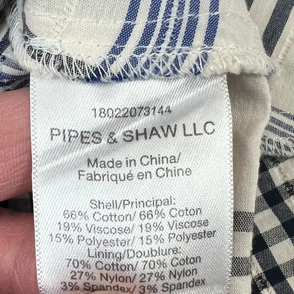 NWOT Veronica Beard Kaia Embroidered Check Ruffle Mini Skirt Blue Designer 2 - Picture 9 of 12